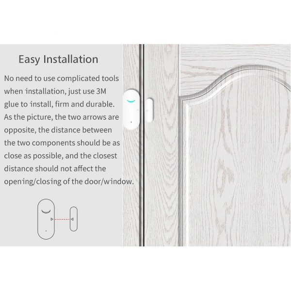 [Smart Life App] Tuya WiFi Door Window Sensor Wireless Notification