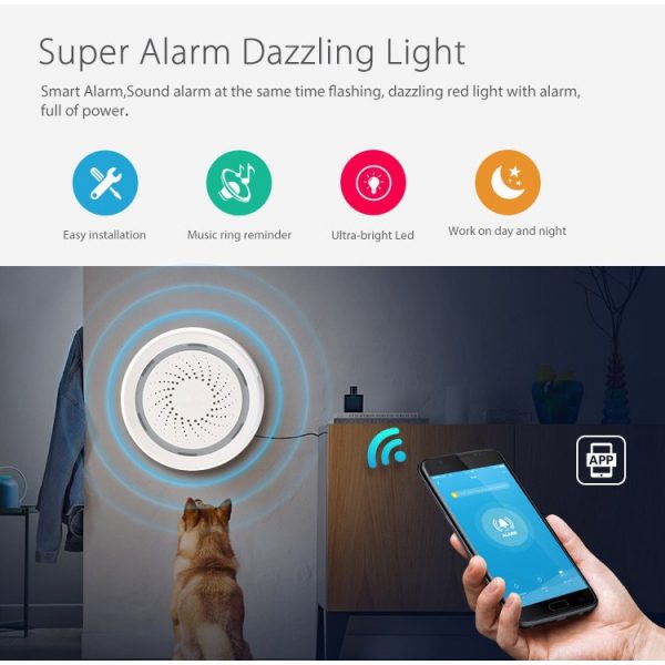 Smart Life App Wifi Siren for Home Automation and Security