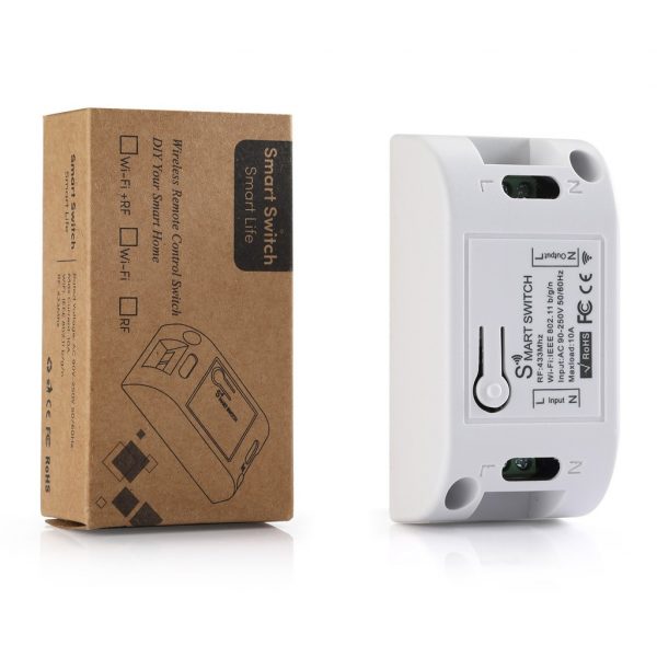 Smart Life APP WiFi + RF 433Mhz Relay Switch Module with Timer