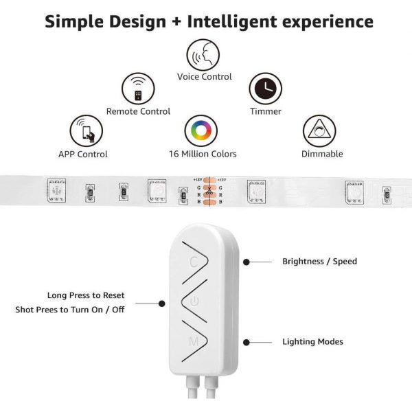 Smart Life WIFI RGB LED Strip 5m / 10m