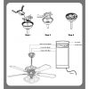 Smart Life app Wi-Fi Ceiling Fan speed And Light Controller with remote control