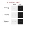 433mhz rf Touch Screen Remote Control Round Button