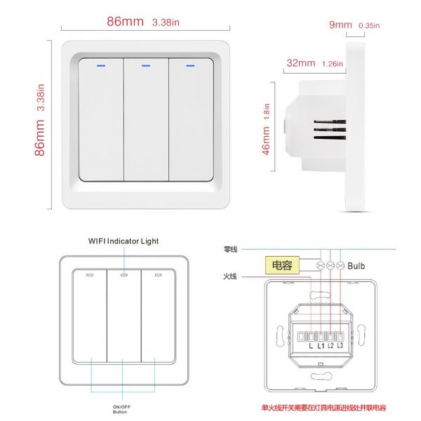 Smart Life Mechanical Wifi Smart Switch (2 in 1 - No neutral and With neutral)