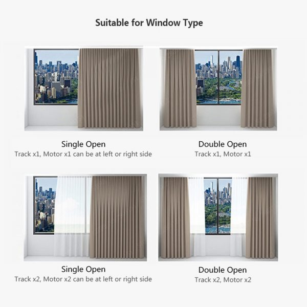 Smart Life Smart Curtain Motor & Rail for home automation system