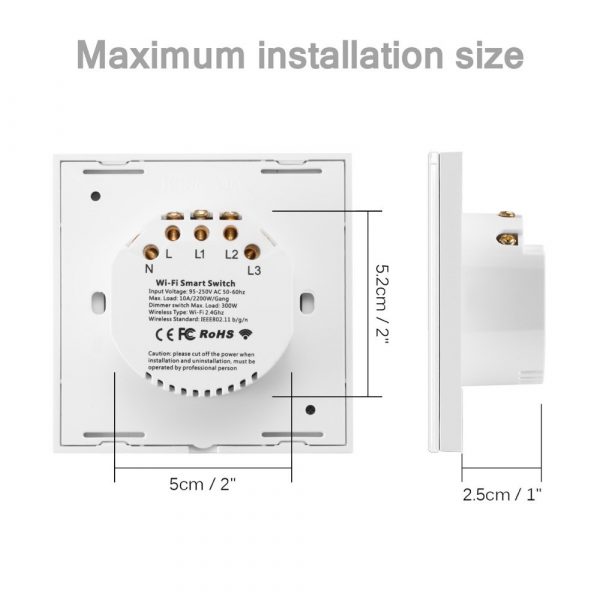 Smart life Press Key Mechanical Switch (Neutral wire needed)