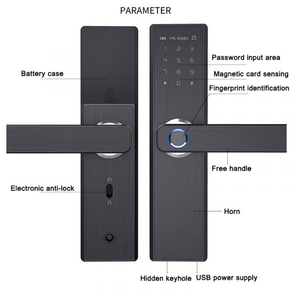 Smart Life Fingerprint Password Door Lock Hotel Smart Lock