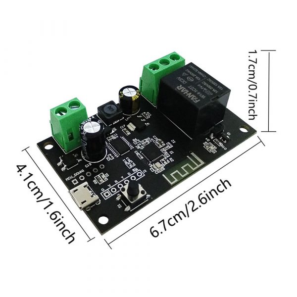 Smart life 12V DC Relay module Autogate Inching/Self locking auto gate