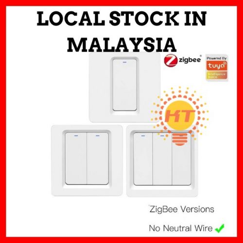 [Smart Life App] ZigBee Mechanical Click Push Button Smart Wall Switch Voice Control Work