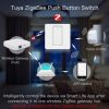 [Smart Life App] ZigBee Mechanical Click Push Button Smart Wall Switch Voice Control Work