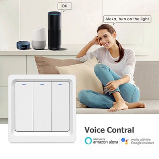 [Smart Life App] ZigBee Mechanical Click Push Button Smart Wall Switch Voice Control Work