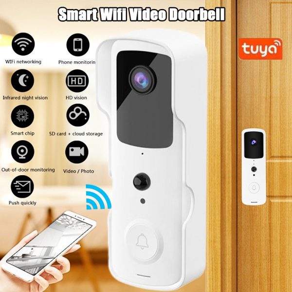 [Smart Life] 1080P WiFi Smart Video Doorbell Camera Wireless Video and Door Bell Chime