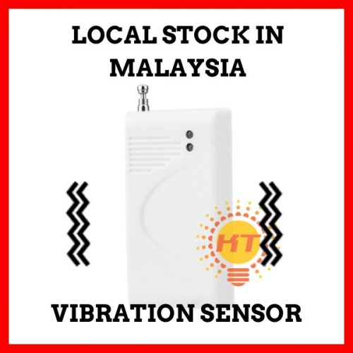 433MHz Wireless Vibration Sensor Door Window Burglar Security Use with Alarm System