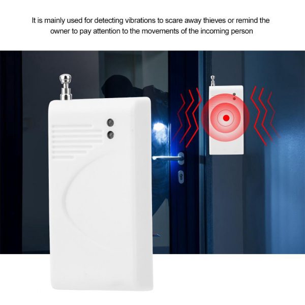 433MHz Wireless Vibration Sensor Door Window Burglar Security Use with Alarm System