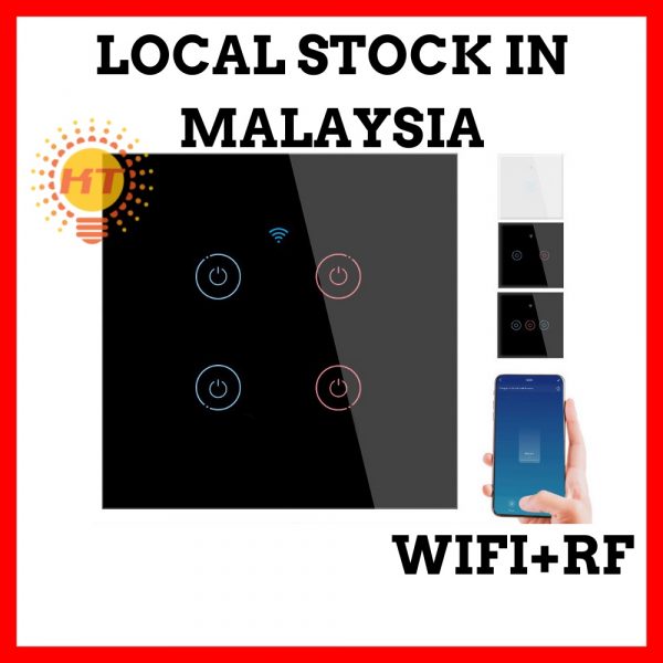 [Smart life app] WiFi  433MHZ Touch Switch Neutral No Neutral 2 in 1 Home Wall Button