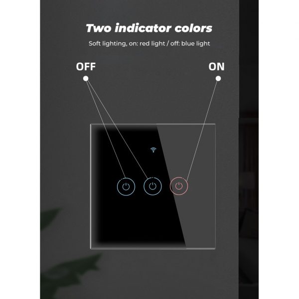 [Smart life app] WiFi  433MHZ Touch Switch Neutral No Neutral 2 in 1 Home Wall Button