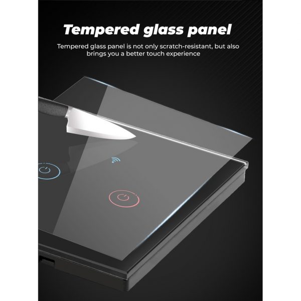 [Smart life app] WiFi  433MHZ Touch Switch Neutral No Neutral 2 in 1 Home Wall Button