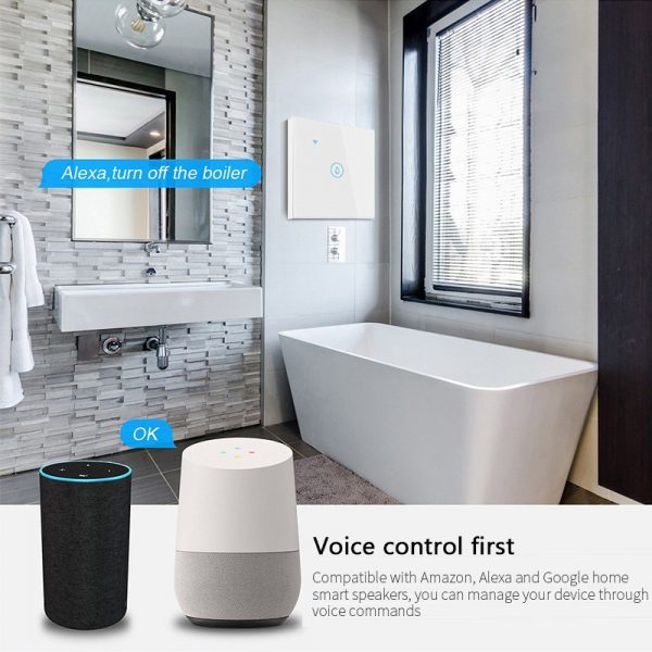 [Smart Life App] TUYA 20A Water Heater Aircon Switch Smart Wifi Touch Wall Switch