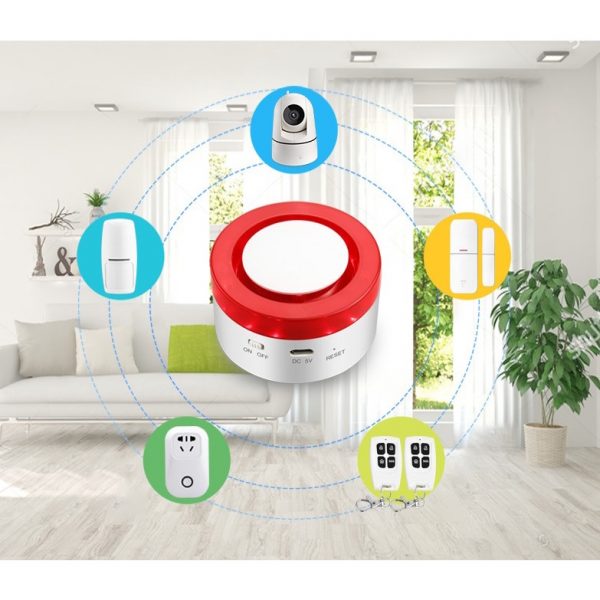 [Smart Life App]TUYA WIFI Smart Alarm System APP Control Wireless Siren