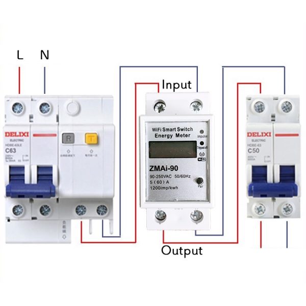 [Smart Life App] Power Monitoring Electric Meter 60A Breaker