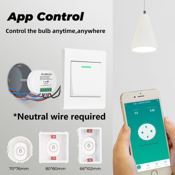 [Smart Life App] 16A Power monitoring switch with 433mhz rf
