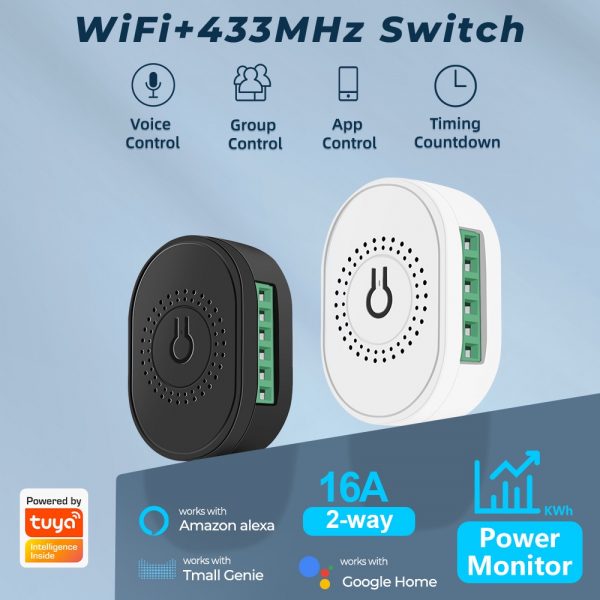 [Smart Life App] 16A Power monitoring switch with 433mhz rf