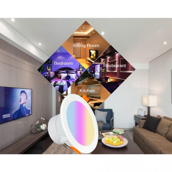 Smart Life Tuya Wifi LED Downlight Dimming RGBCW