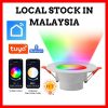 Smart Life Bluetooth LED Downlight Dimming Lamp RGBCW Warm Cool Light