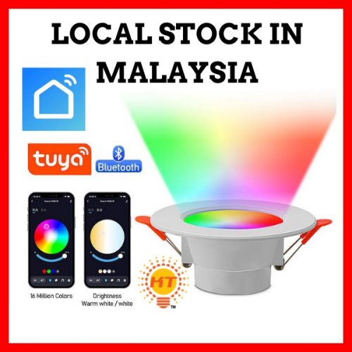 Smart Life Bluetooth LED Downlight Dimming Lamp RGBCW Warm Cool Light