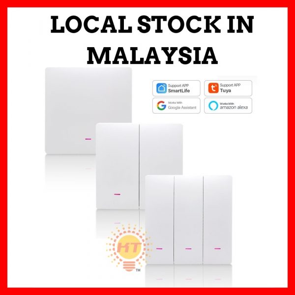 Smart Life mechanical smart WIFI White wall switch (No neutral version)