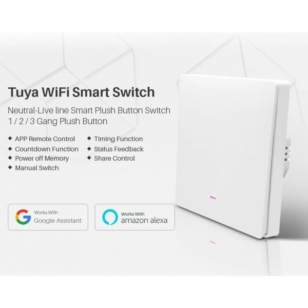 Smart Life mechanical WIFI smart switch (Neutral version)