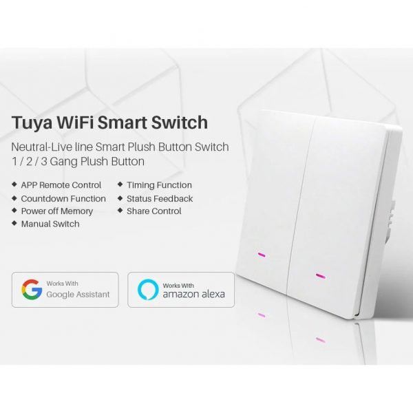 Smart Life mechanical WIFI smart switch (Neutral version)