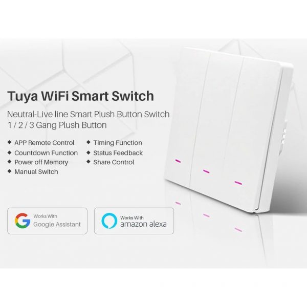 Smart Life mechanical WIFI smart switch (Neutral version)