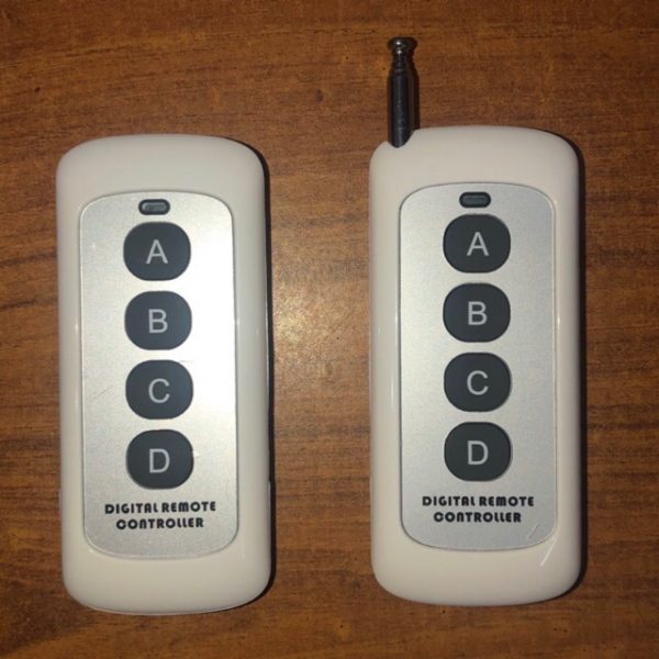 433mhz RF Remote Controller 4 Keys Fixed Code
