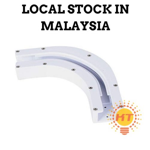 eWeLink version Smart curtain curve track 90 degree angle bend L shape curtain rail joiner
