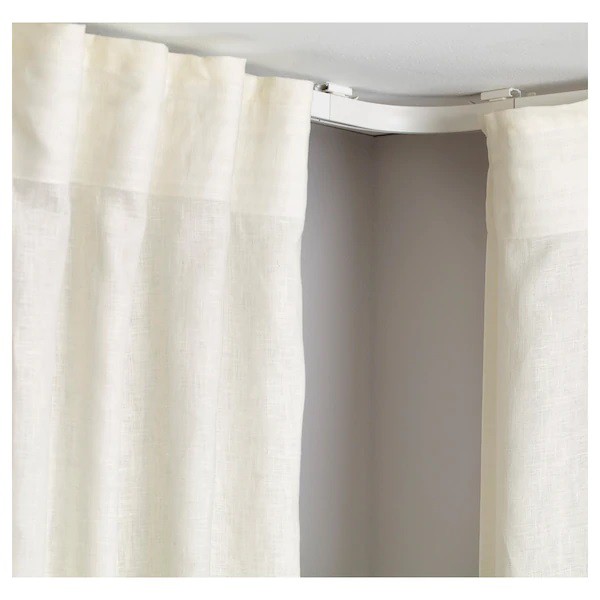 eWeLink version Smart curtain curve track 90 degree angle bend L shape curtain rail joiner