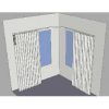 eWeLink version Smart curtain curve track 90 degree angle bend L shape curtain rail joiner
