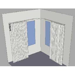 eWeLink version Smart curtain curve track 90 degree angle bend L shape curtain rail joiner