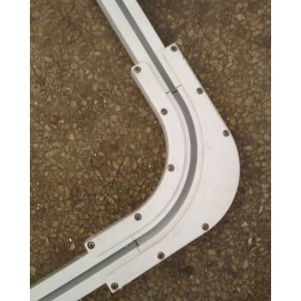eWeLink version Smart curtain curve track 90 degree angle bend L shape curtain rail joiner