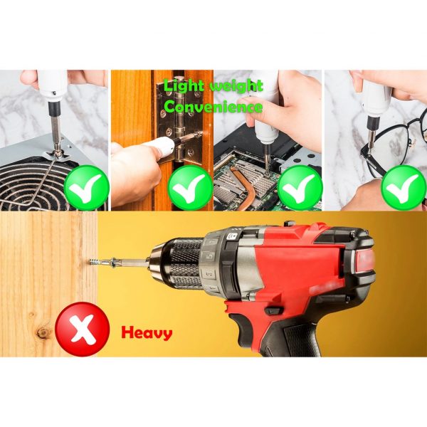 Portable Electric Screwdriver Tool Set Rechargeable Lithium Battery
