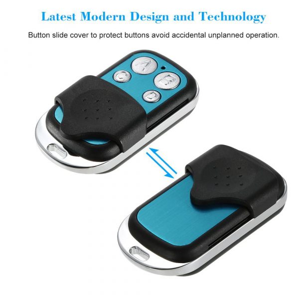 433 mhz RF Fixed code HS1527 EV1527 4 button wireless remote control key chain