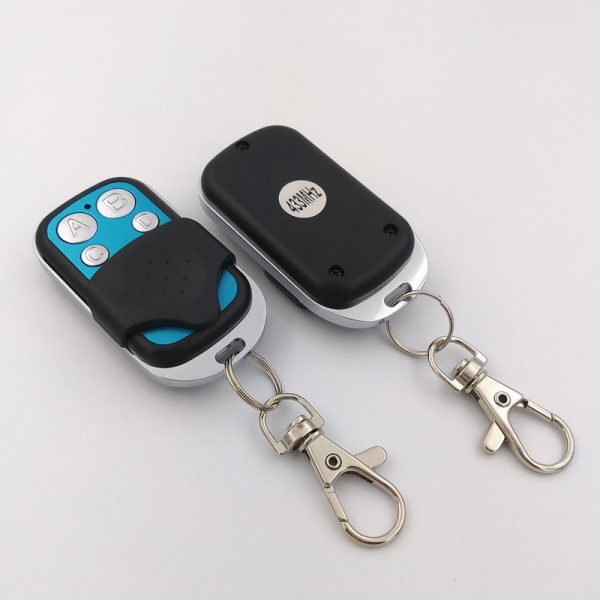 433 mhz RF Fixed code HS1527 EV1527 4 button wireless remote control key chain