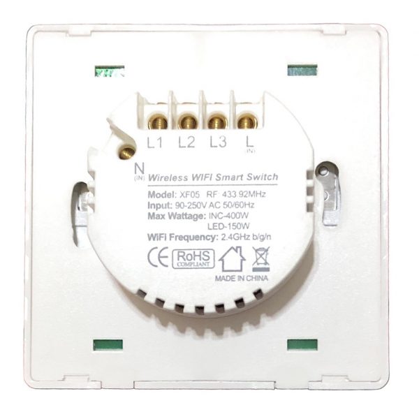 eWeLink mechanical smart WIFI White wall switch (With Neutral Version)