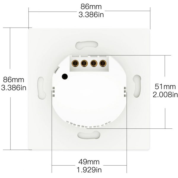 eWeLink mechanical smart WIFI White wall switch (With Neutral Version)