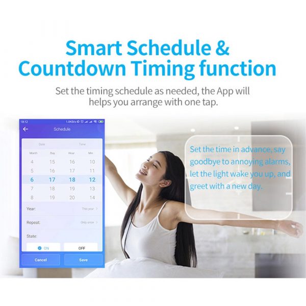 eWeLink mechanical smart WIFI White wall switch (With Neutral Version)