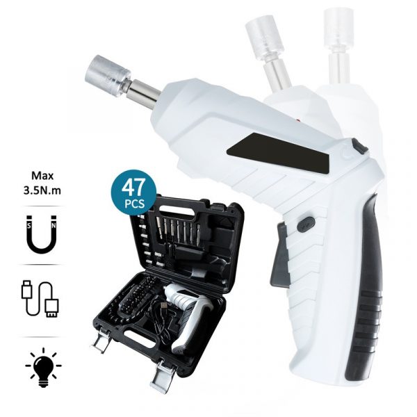 45 In 1 Rechargeable Cordless Electric Mini Hand Drill Screwdriver Set
