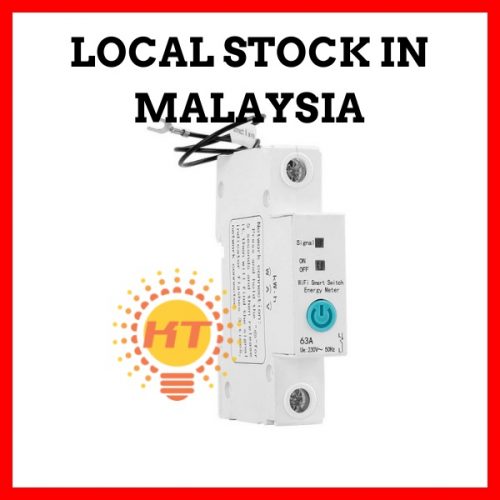 eWeLink 1P Wifi 63A Circuit Breaker with Energy Meter Power Consumption Monitoring