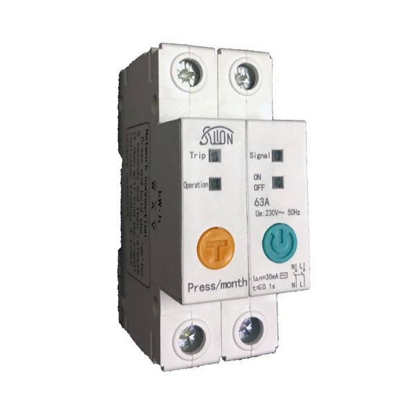 eWeLink 2P Wifi 63A Circuit Breaker with Energy Meter Power Consumption Monitoring