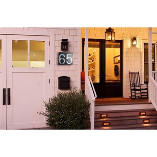 Solar Door Number Plate Doorplate Personalized House Light IP55 Outdoor Sign Nombor