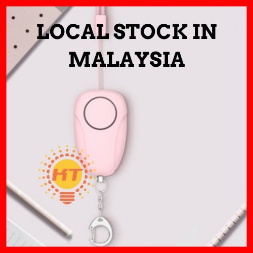 Rechargeable battery powered Women's self defense alarm  siren keychain for girls
