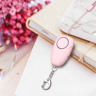Rechargeable battery powered Women's self defense alarm  siren keychain for girls